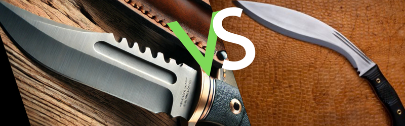 Bowie Knife vs. Kukri