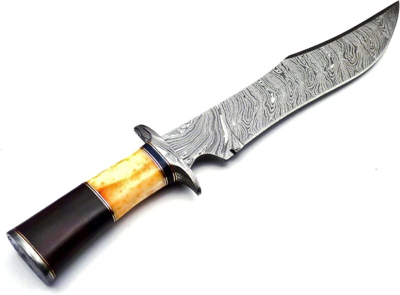 Bowieknifehq Premium Damascus Forged 15-Inch Bowie Knife - Image 8