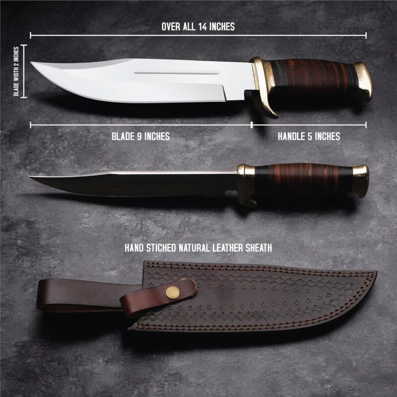 Premium Handmade Crocodile Dundee Fixed Blade Knife - Image 4