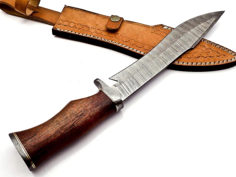 Handmade Damascus Steel Bowie Knife by Bowieknifehq - Image 5