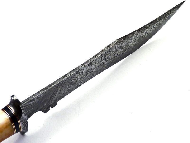 Bowieknifehq Premium Damascus Forged 15-Inch Bowie Knife - Image 10
