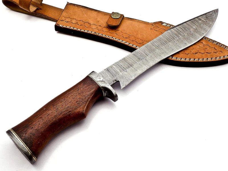 Handmade Damascus Steel Bowie Knife by Bowieknifehq - Image 7