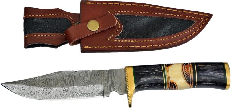 Damascus Forged Hunting Fixed Blade by BowieKnifeHQ - Image 7