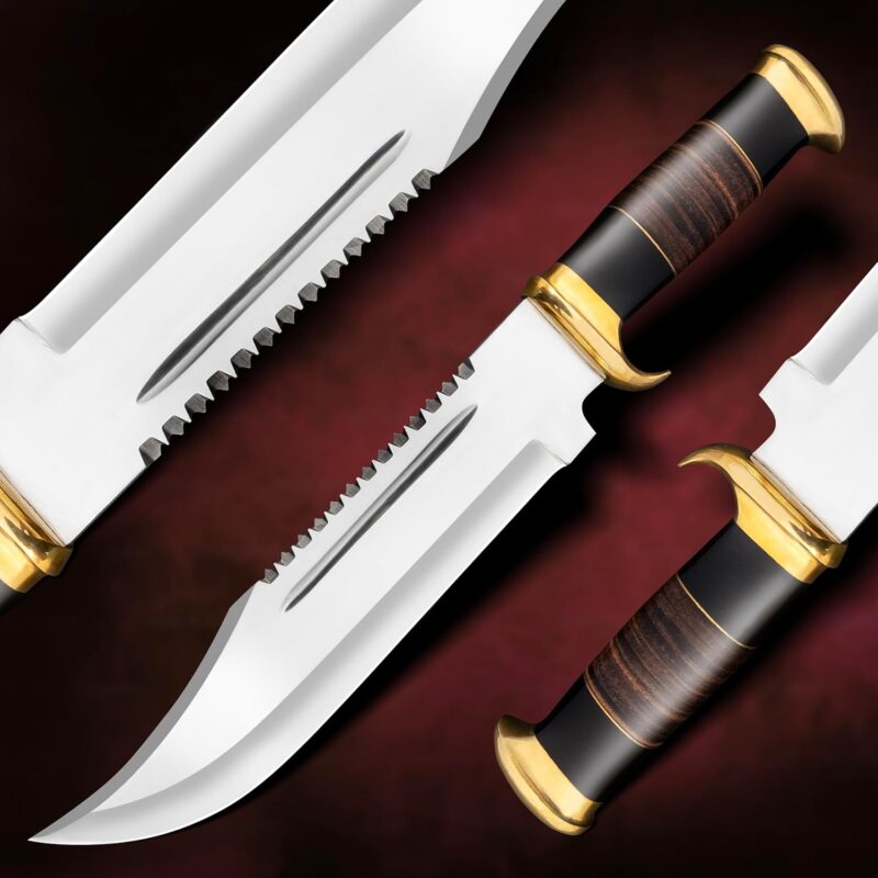 15" Crocodile Dundee Bowie Knife with Sheath - Image 4