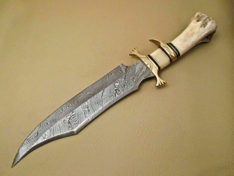 Premium Handmade Damascus Forged Hunting Knife - Image 2