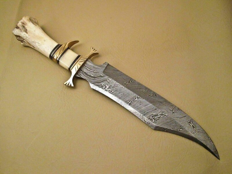 Premium Handmade Damascus Forged Hunting Knife - Image 7