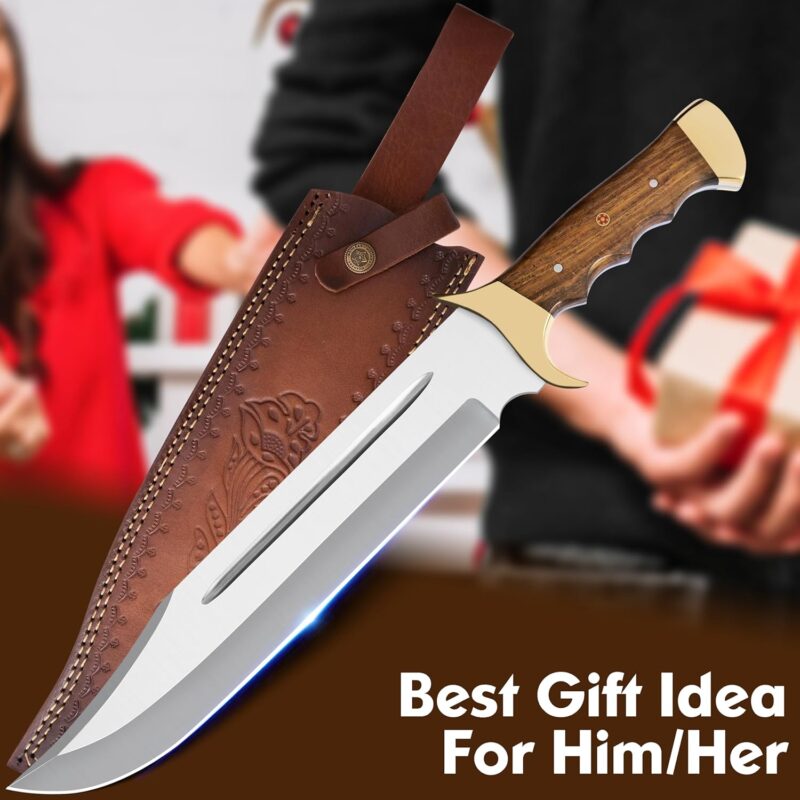 18-Inch D2 Steel Full Tang Bowie Knife🗡️ - Image 9