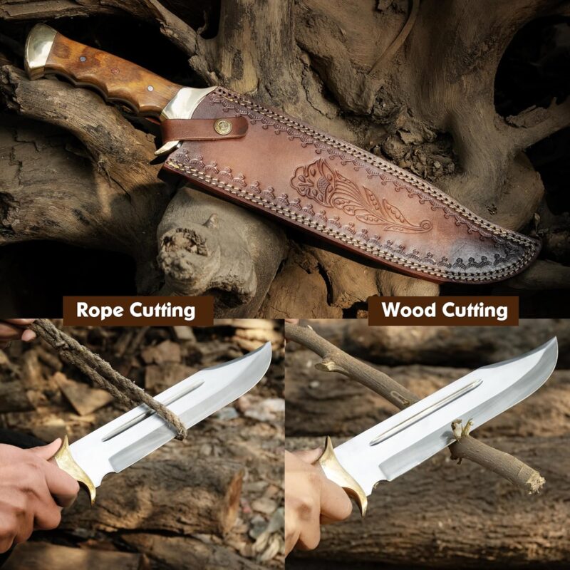 18-Inch D2 Steel Full Tang Bowie Knife🗡️ - Image 8