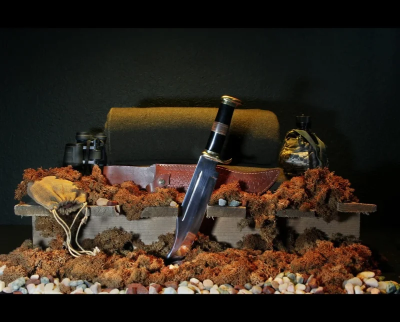 16" Hand Forged Hunting Crocodile Dundee Bowie Knife - Image 5